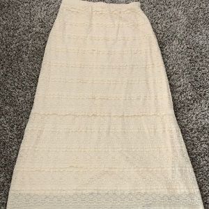 Lace maxi skirt